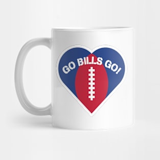 Heart Shaped Buffalo Bills Mug